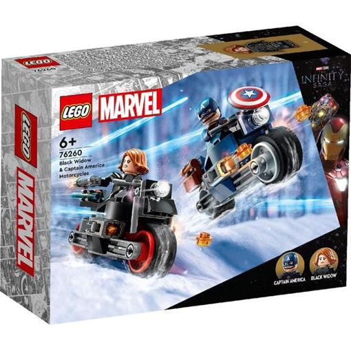 Picture of Lego 76260 Black Widow & Captain America Motorcycle